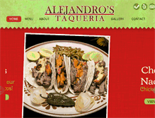 Tablet Screenshot of alejandrostaqueria.com